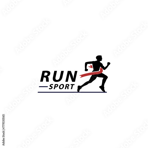 man running man icon for sport logo design 2