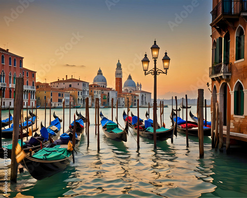 Venice Canal Daytime Scenic View