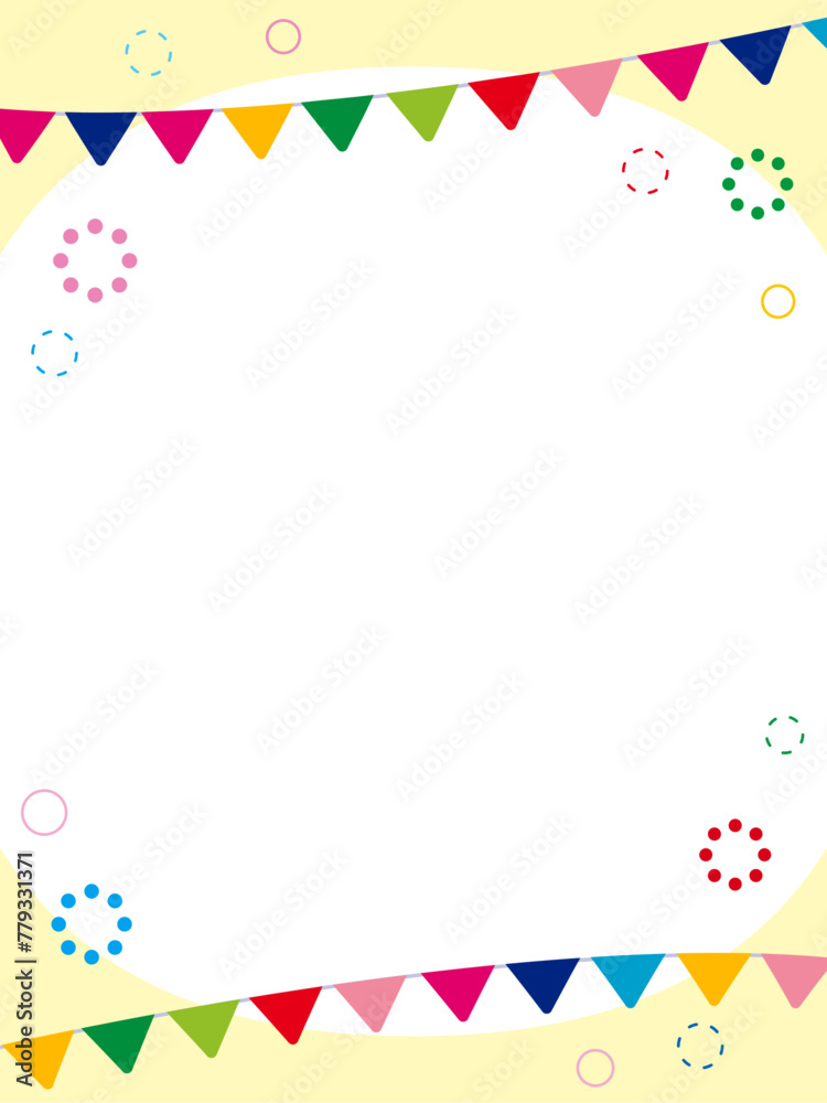 Event garland background border illustration Event garland background border illustration