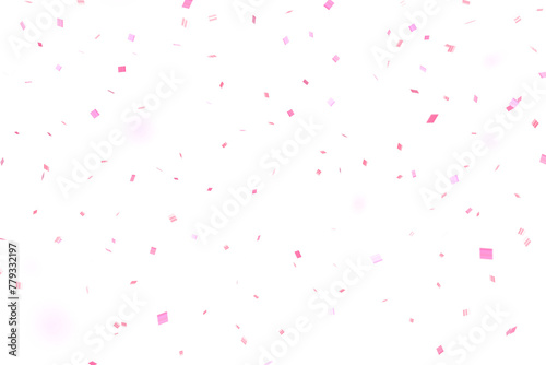 3D pink confetti that floats down to celebrate