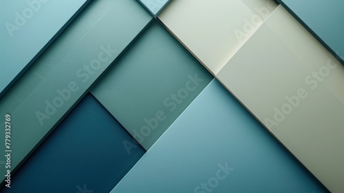Let the triangular ceramic ledge serve as the canvas for your innovative business partnership. With colors ranging from blue and green to taupe and white, create a captivating mock-up concept. photo