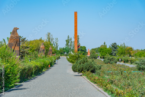 Summer day at Sardarapat Memorial memorial in Armenia photo