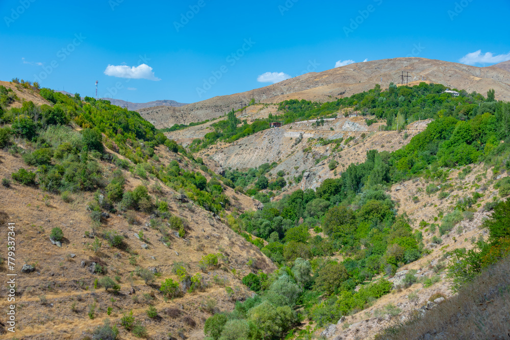Panorama view of Selim pass in Armenia Panorama view of Selim pass in Armenia