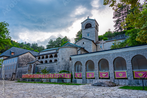 Cetinje monastery during summer, Montenegro