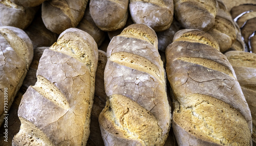 Loaves of artisan bread