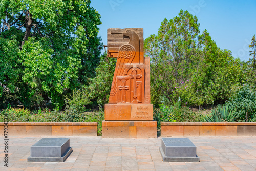 Summer day at Sardarapat Memorial memorial in Armenia photo