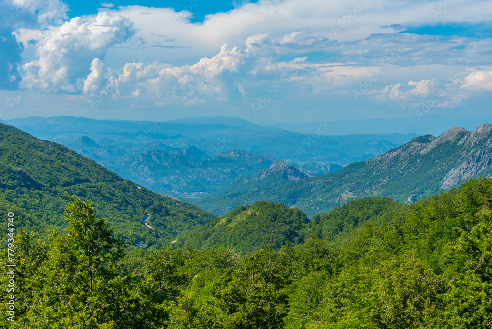 Obraz premium Mountainous landscape of Montenegro near Skadar lake