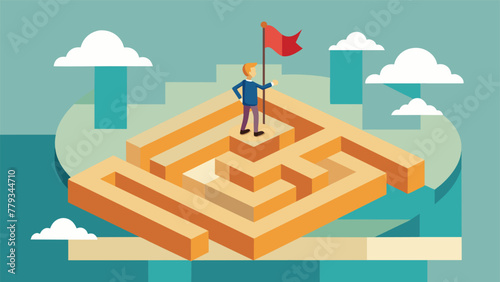 The act of successfully navigating a maze can represent the sense of accomplishment and growth that comes from overcoming challenges and