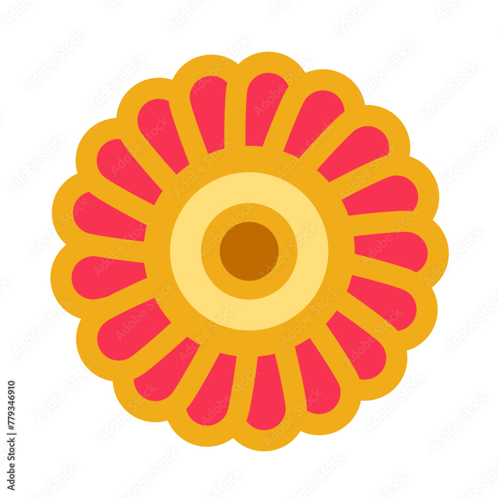 Simple coral red chrysanthemum Simple coral red chrysanthemum