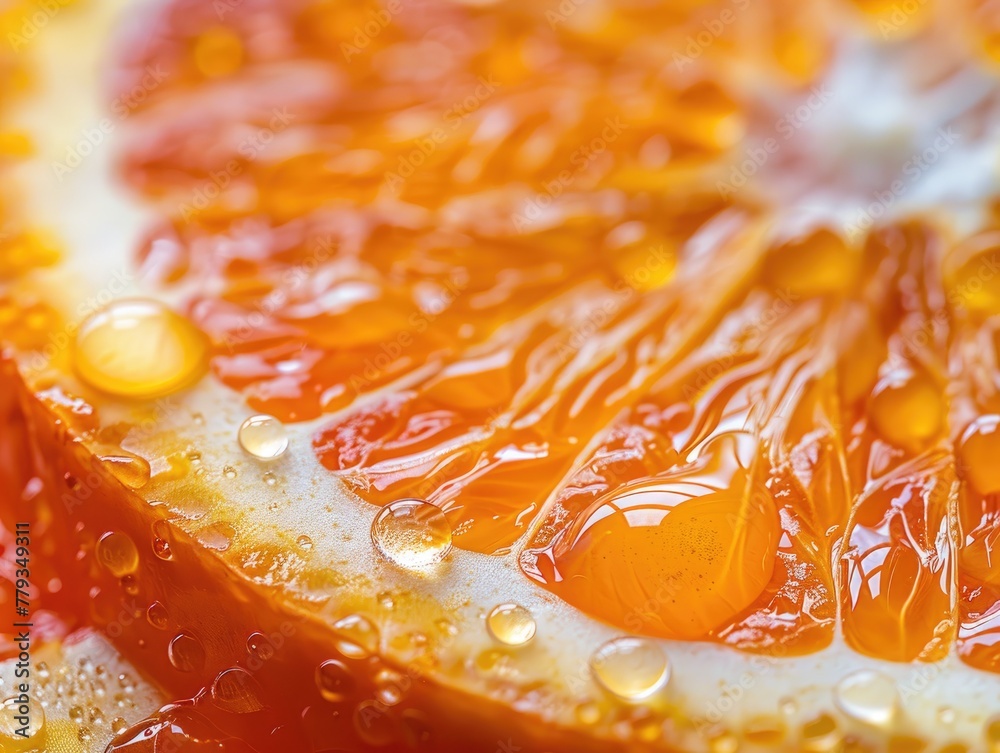 A cross-section of an orange A cross-section of an orange