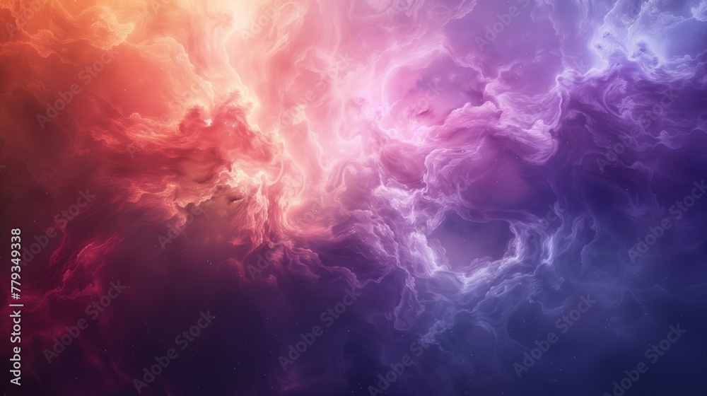 A dreamy abstract image resembling a celestial nebula with swirling colors A dreamy abstract image resembling a celestial nebula with swirling colors