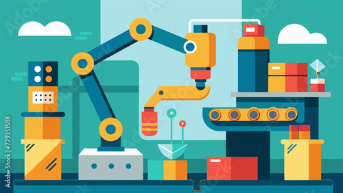 Precision is key in microfactories as shown in this image of a robotic arm carefully handling delicate components for hightech production.
