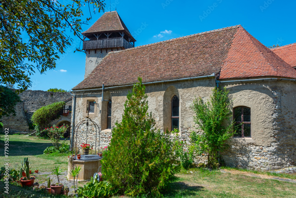 Fototapeta premium Fortified church in Romanian village Calnic