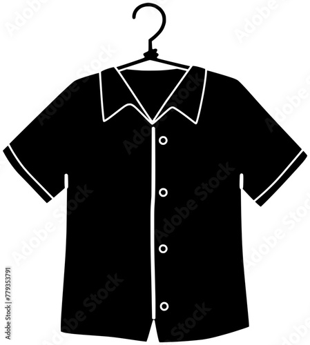hanger illustration fashion silhouette clothes logo clothing icon black wardrobe shop wear retail closet rack store shirt style cloth shape dress coat jacket for vector graphic background