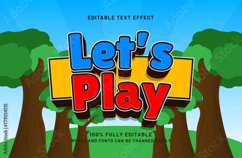 lets play 3d editable text effect