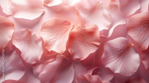Abstract floral, blush pink, soft petals, beauty product background © Seksan