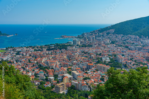 Panorama view of Budva in Montenegro