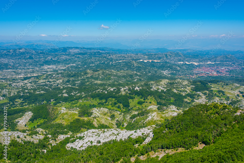 Fototapeta premium Landscape of Lovcen National Park in Montenegro