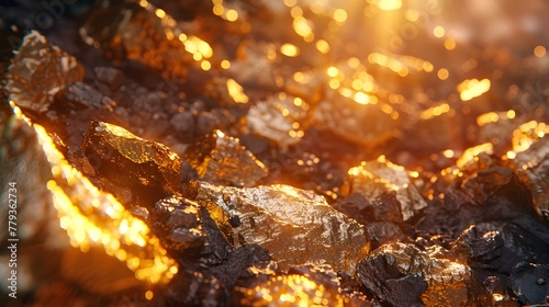 Mesmerizing Mineral Formations Unleash the Allure of Precious Metals in Stunning Imagery