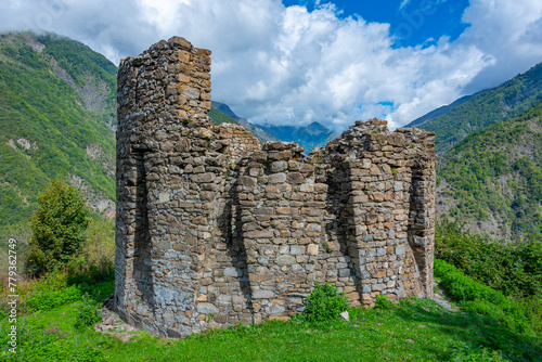 Galacha Tower at Ilisu in Azerbaijan photo