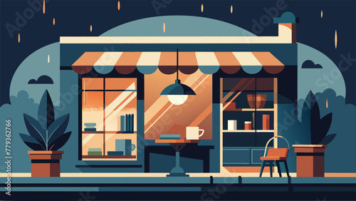A quaint coffee shop filled with the enticing aroma of freshly brewed coffee and the familiar sound of pages turning offering the perfect