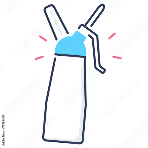 Whipped Cream Bottle Icon