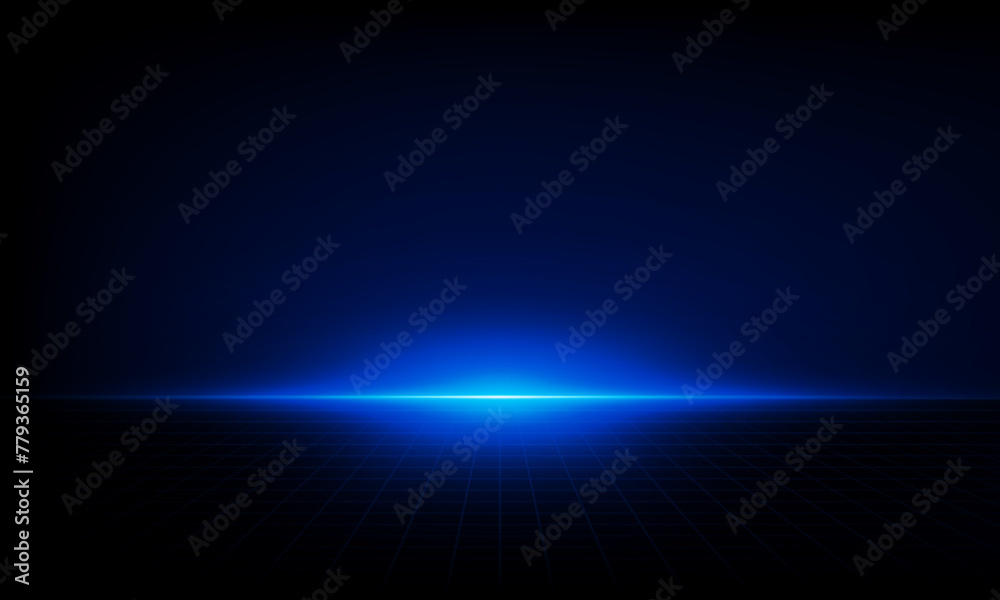 Abstract horizontal checkered surface Light of technology background Hitech communication concept innovation background vector design.