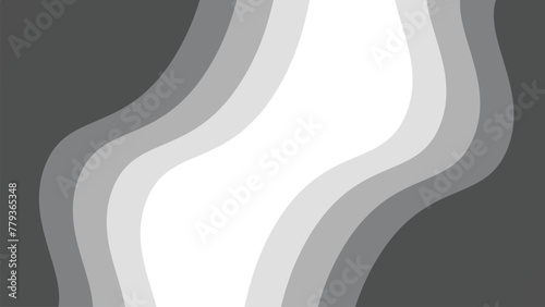 Gray papercut abstract background for backdrop or presentation