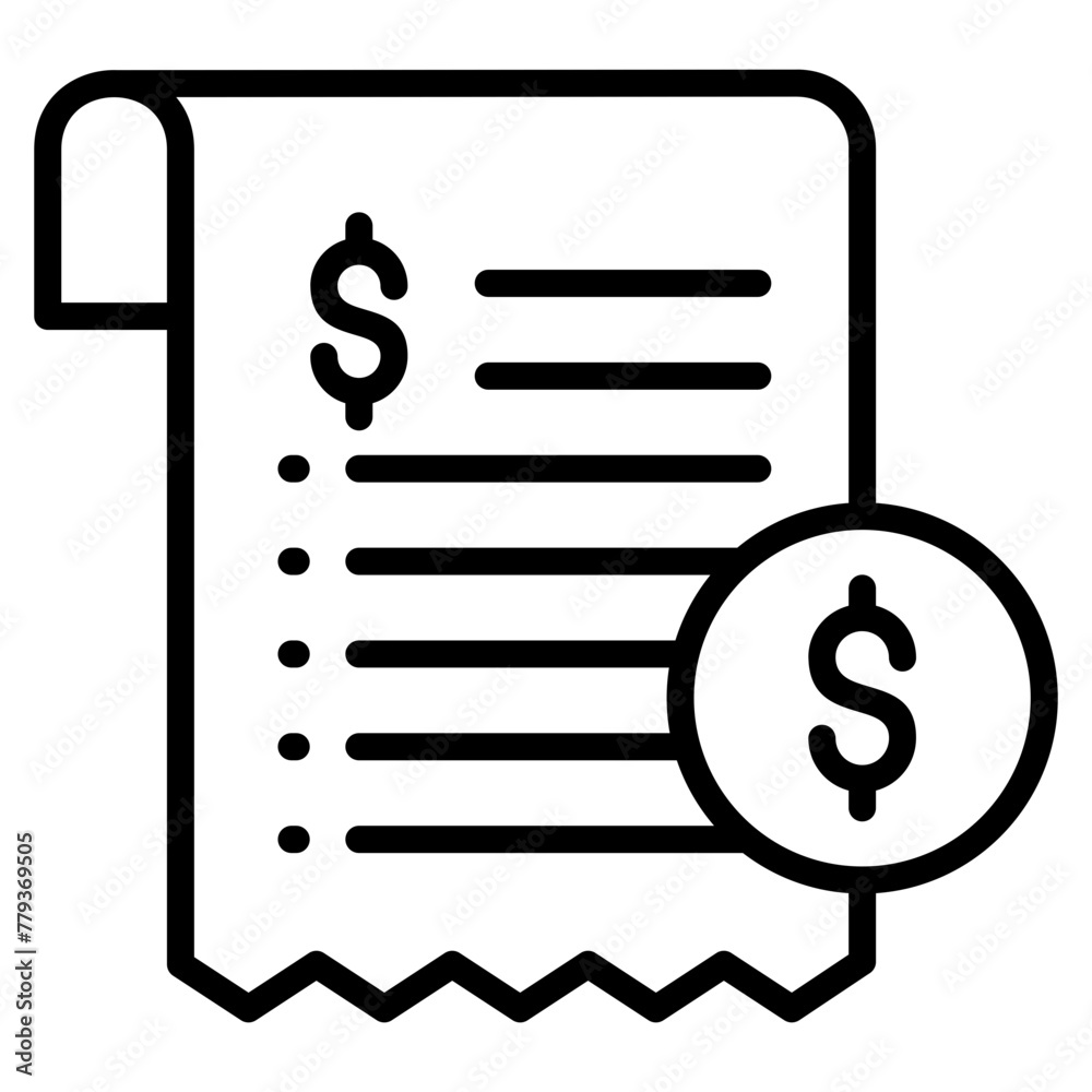 Billing Icon Element For Design