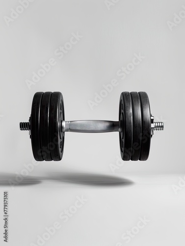 Heavy Barbell Floating Mid-Air