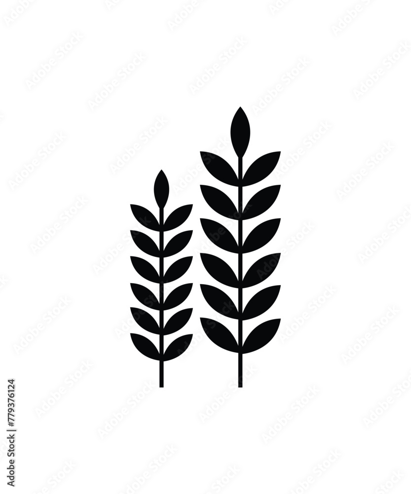 leaf icon, vector best flat icon.