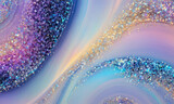 カラフルな光の粒子 Colorful gradations, undulations of light particles, sparkles of grains 