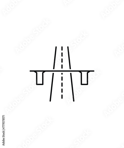 road icon, vector best line icon.