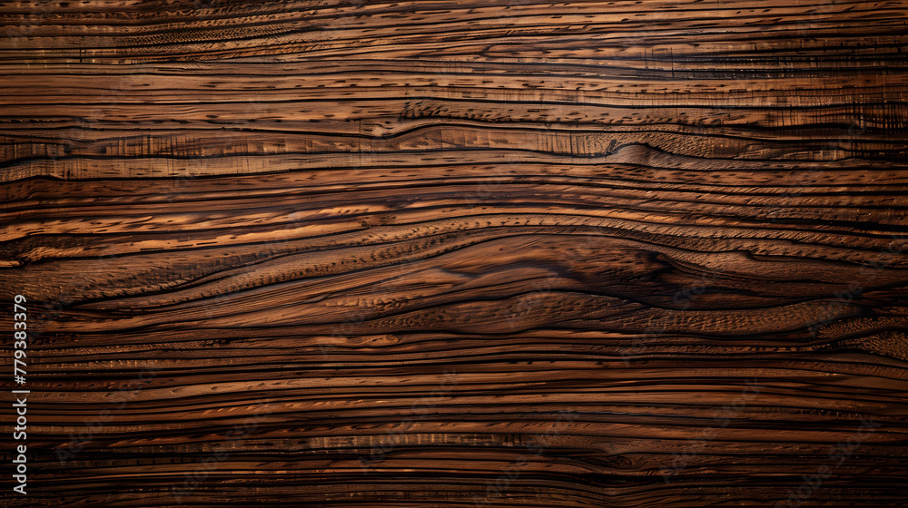 Fototapeta premium Enhanced allure: Teak wood texture backdrop featuring smooth matte finish