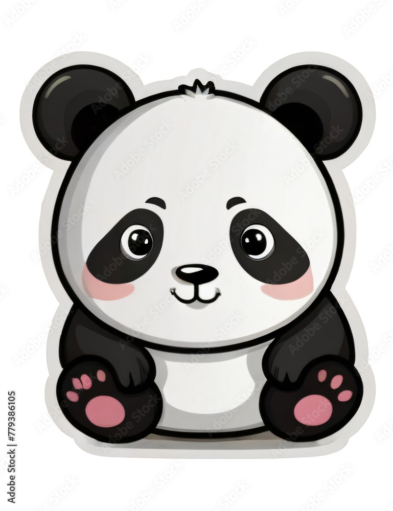 Fototapeta premium panda cartoon Jr