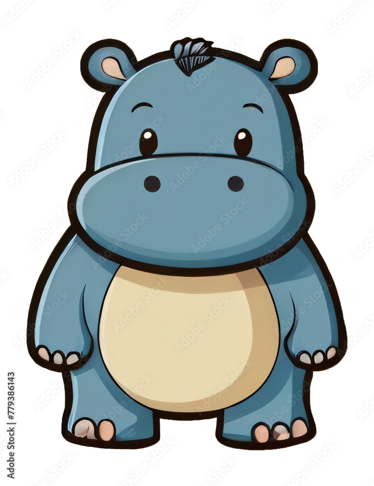 Fototapeta premium Blue Hippo