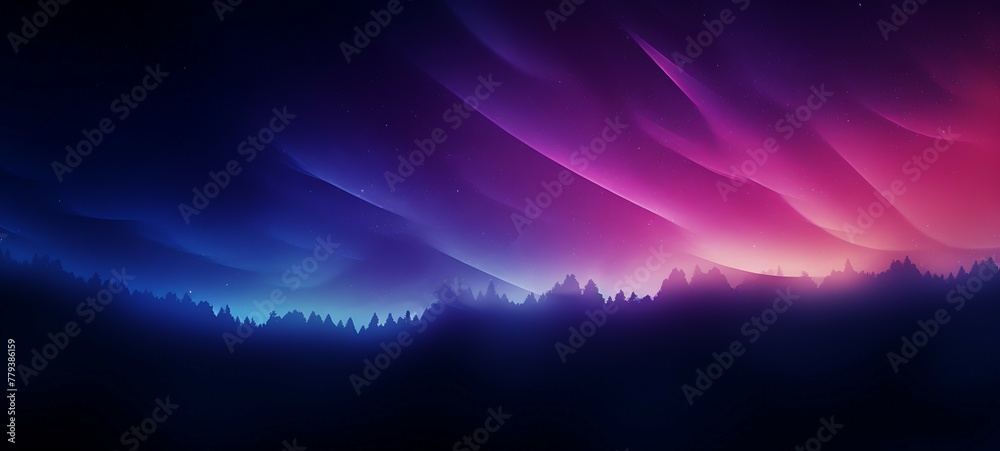 Dark blue purple glowing grainy gradient background black noise texture