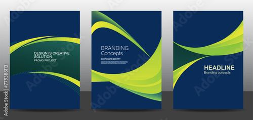 Template vector design set for Brochure, AnnualReport, Corporate Presentation, Portfolio, Flyer, layout modern, posters collection Eps10