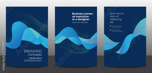 Template vector design set for Brochure, AnnualReport, Corporate Presentation, Portfolio, Flyer, layout modern, posters collection Eps10