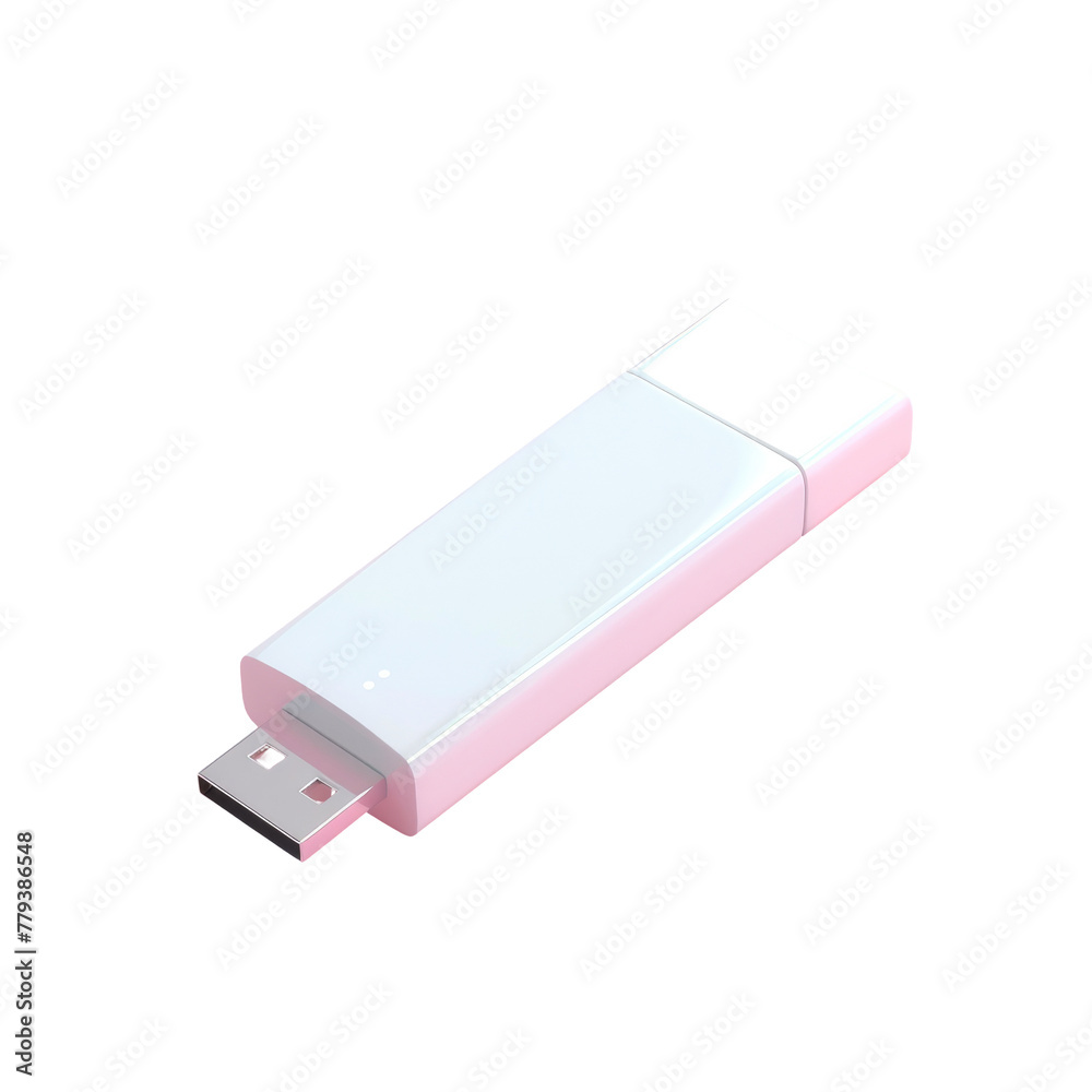 Pink and white USB drive Pink and white USB drive