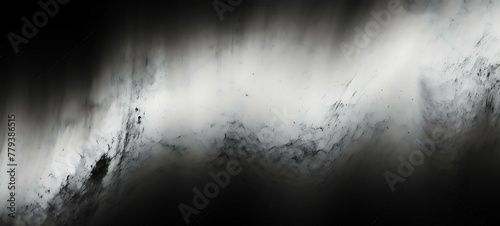 Black and white noisy texture grainy background, monochrome minimal grunge banner header poster backdrop design