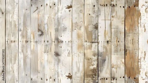 Vintage appeal of rustic birch wood texture backdrop with weathered finish photo