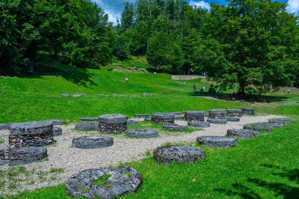 Dacian spiritual site Sarmizegetusa Regia in Romania Dacian spiritual site Sarmizegetusa Regia in Romania