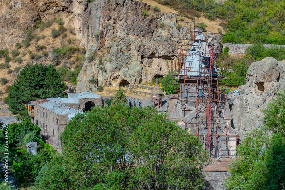 View of Geghard Monastery in Armenia