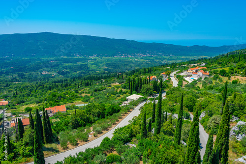 Croatian countryside near Sokol fortress photo