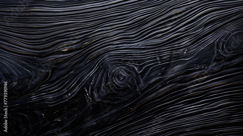Natural beauty of ebony wood texture background accentuated by oiled finishing