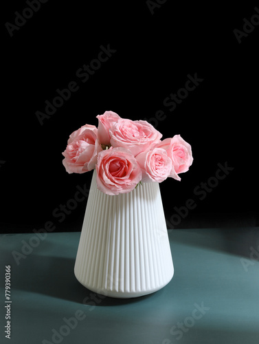 Flower arrangement for Valentine's Day pink roses