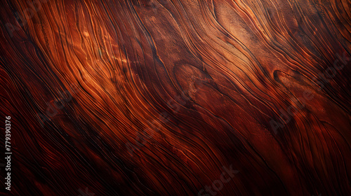 Elegant and sophisticated rosewood wood texture background with glossy varnished finish