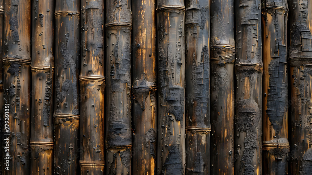 Enhanced rustic ambiance in bamboo wood texture background with textured finish Enhanced rustic ambiance in bamboo wood texture background with textured finish