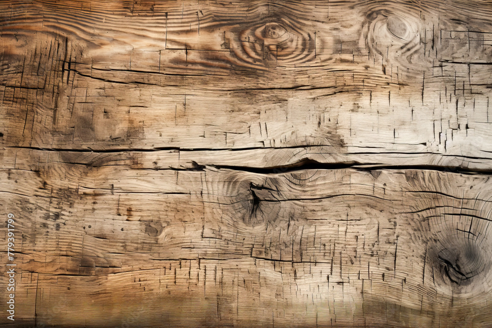 Fototapeta premium Rustic Wooden Texture - Natural Aged Brown Planks Background